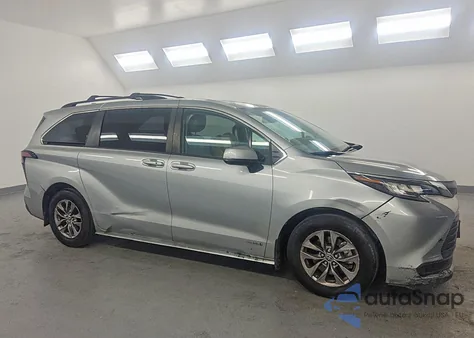 2021 Toyota Sienna Le 8-Passenger из США, поврежденный, VIN 5TDBRKEC8MS021713